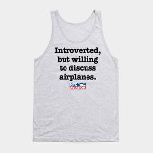 Introverted, but… (Black) Tank Top